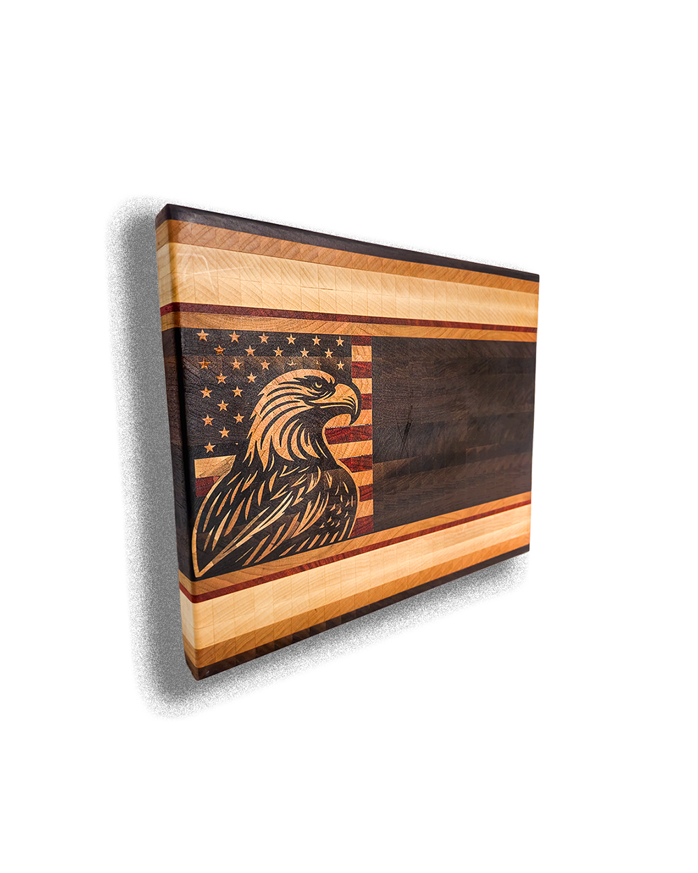 wooden Cutting Board with eagle