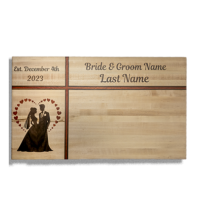  large, rectangular, wooden inlay board