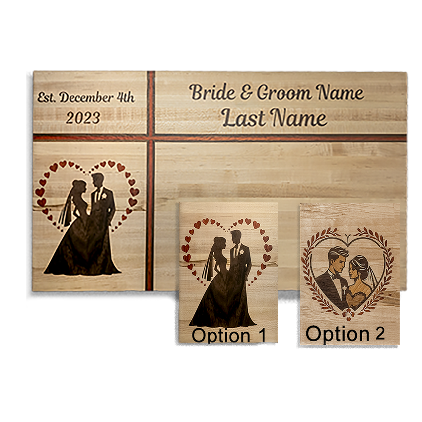  handcrafted Wedding Inlay Board