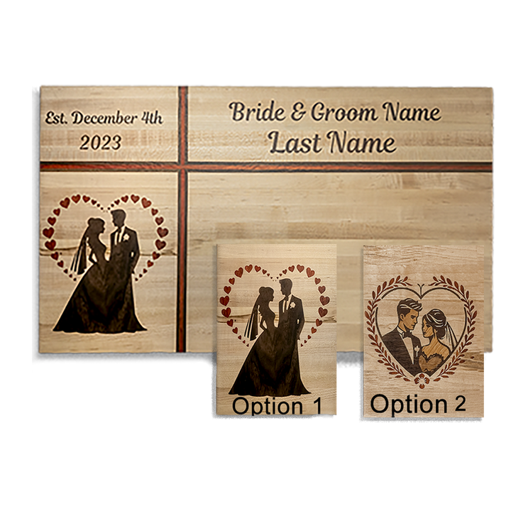 handcrafted Wedding Inlay Board