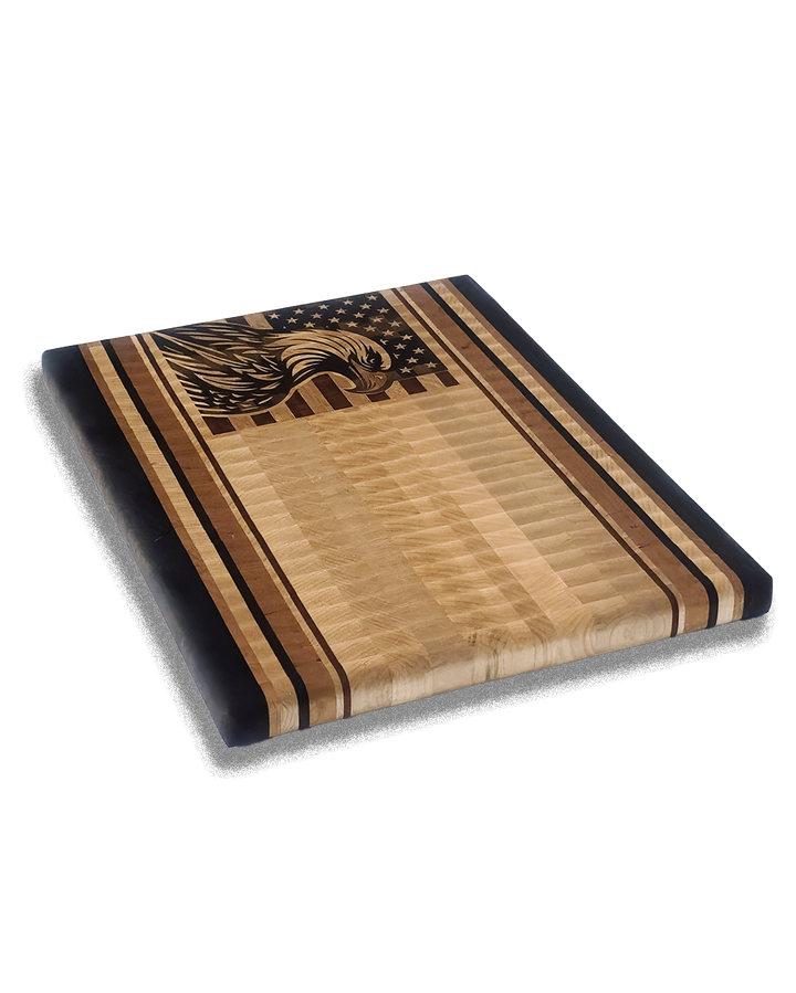 End Grain with Eagle Inlay