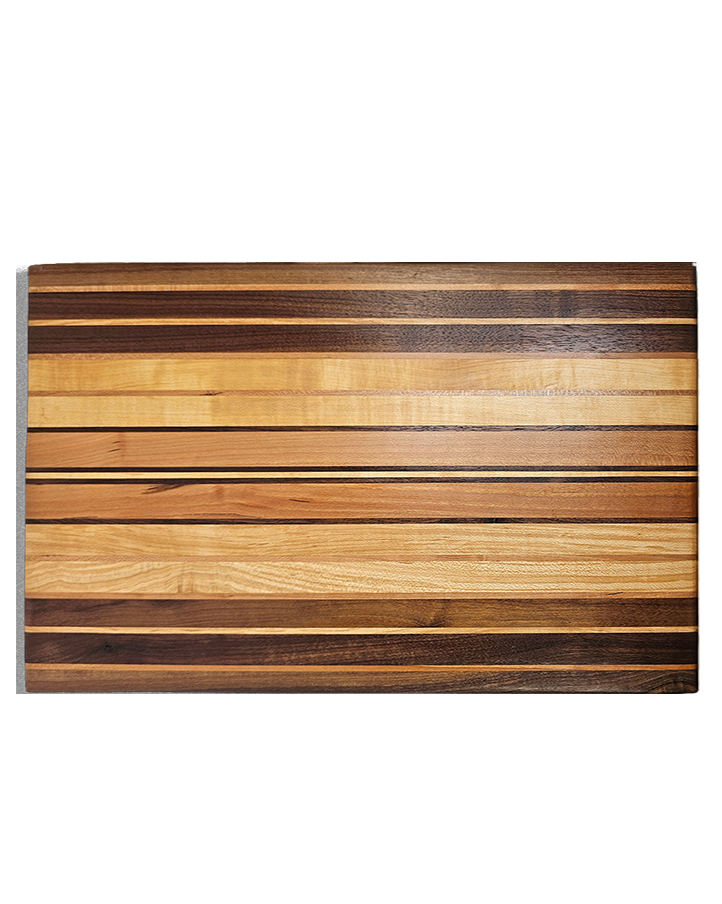 Cutting board with 4 hard woods