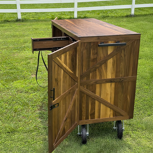 wooden Equestrian Tack trunk
