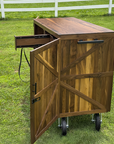 wooden Equestrian Tack trunk
