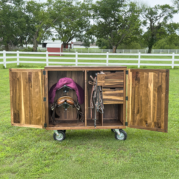 Equestrian Tack trunk front view
