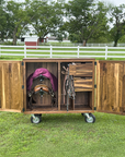 Equestrian Tack trunk front view
